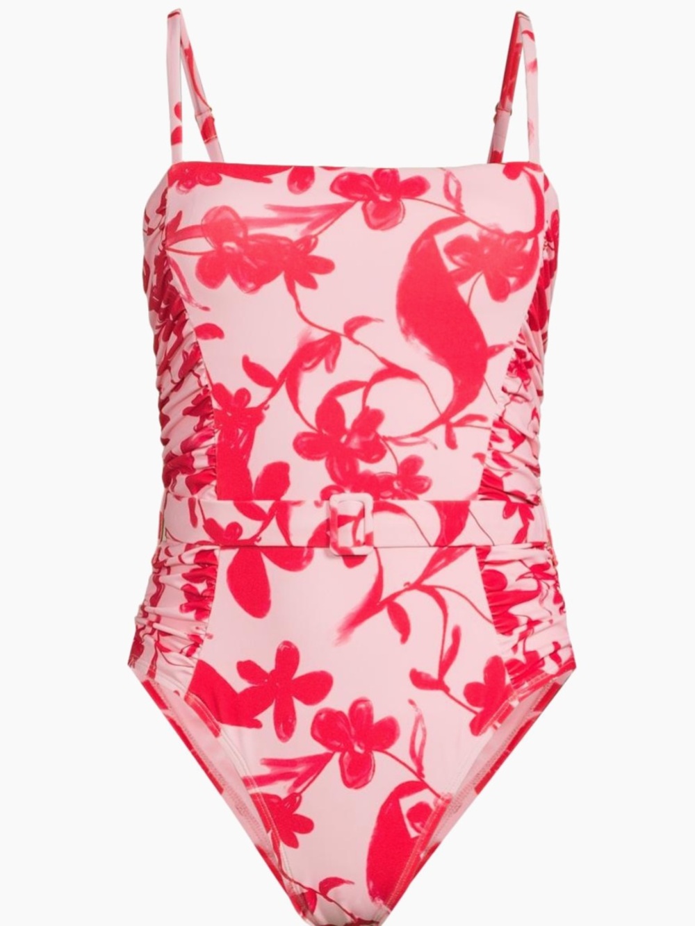 Hutch Pink and Red Floral One-Piece Swimsuit